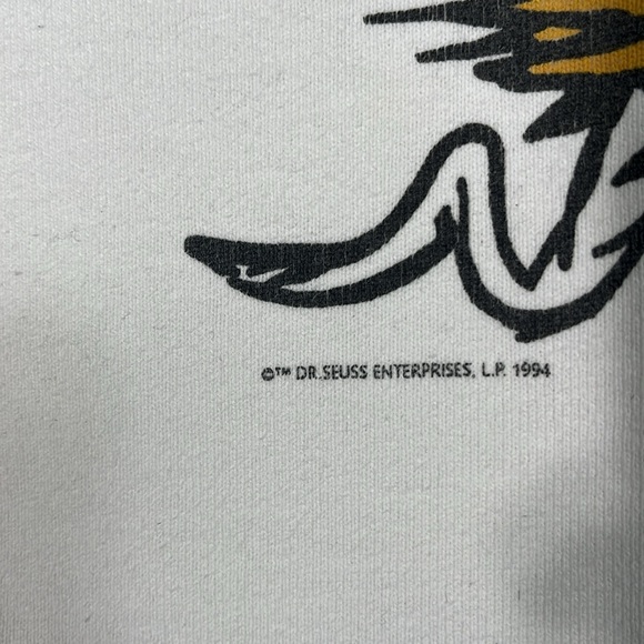 Dr Seuss Green Eggs And Ham 90s Heavy Cotton Vintage UNISEX Sweat Shirt - Picture 4 of 12